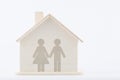 Heterosexual couple at home Royalty Free Stock Photo