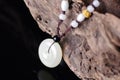 Hetian jade necklace Royalty Free Stock Photo