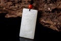 Hetian jade pendant Royalty Free Stock Photo