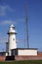 The Heugh Lighthouse on Hartlepool Headland Royalty Free Stock Photo