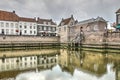 Heusden inner harbour reflection