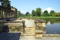 Hever Castle & lake in Hever, Edenbridge, Kent, England, Europe