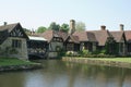 Hever Castle moat in Hever, Edenbridge, Kent, England, Europe