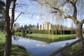 Hever Castle, between trees Royalty Free Stock Photo