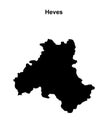 Heves outline map Royalty Free Stock Photo