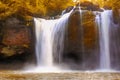 Hew Suwat Waterfall in Khao Yai,Thailand. Royalty Free Stock Photo