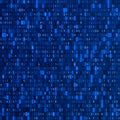 Hex code stream. Cyber security concept. Abstract digital data element. Matrix background. Vector illustration