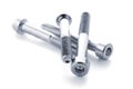 Hex head bolt screws thread Royalty Free Stock Photo