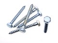 Hex head screws. Royalty Free Stock Photo