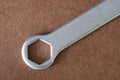 Hex wrench for loosening the nuts, the metal key