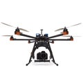 Hexacopter with camera at studio Royalty Free Stock Photo