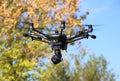 Hexacopter with Surveillance Camera Royalty Free Stock Photo