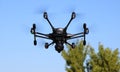 Hexacopter with Surveillance Camera Royalty Free Stock Photo