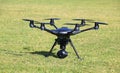 Hexacopter with Surveillance Camera Royalty Free Stock Photo