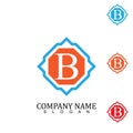 Hexago B letter illustration design logo and symbol vector Royalty Free Stock Photo