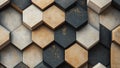 hexagon abstract geometric pattern wall texture backdrop Royalty Free Stock Photo