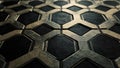 hexagon abstract geometric pattern wall texture backdrop Royalty Free Stock Photo