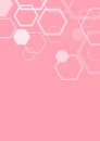 Hexagon abstract pink colors wallpaper background Royalty Free Stock Photo