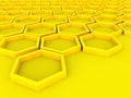 Hexagon array background