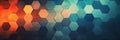hexagon background geometric hexagon abstract background Hexagon net honeycomb pattern tech innovation concept Surface hexagon Royalty Free Stock Photo