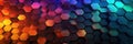 hexagon background geometric hexagon abstract background Hexagon net honeycomb pattern tech innovation concept Surface hexagon Royalty Free Stock Photo