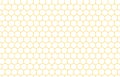 Hexagon Beehive Honeycomb yellow pattern seamless background vector.