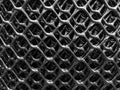Hexagon black plastic net Royalty Free Stock Photo