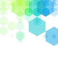 Hexagon blue green background. abstract vector illustration eps 10 Royalty Free Stock Photo