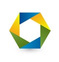 Hexagon business shape icon