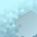 Hexagon cell template - modern background