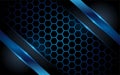Hexagon dark blue abstract background