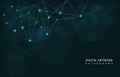 Hexagon Digital Network Connection Internet Computer Technology Background Royalty Free Stock Photo