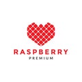 Hexagon fruit raspberry logo symbol icon vector graphic design illustration idea creative