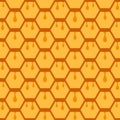 Geometric Honeycomb Seamless Pattern Royalty Free Stock Photo