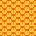 Geometric Honeycomb Seamless Pattern