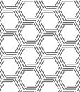 HEXAGON GEOMETRIC SEAMLESS VECTOR PATTERN. MODERN STYLISH TEXTURE.