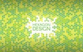 Hexagon green background. Colorful mosaic shapes. Geometric creative concept. Color abstract backdrop. Vector