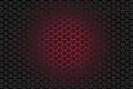 Hexagon grey and red background