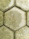 Hexagon or honeycomb paving blocks or bricks for wallpapers or backgrounds or architecture material Royalty Free Stock Photo