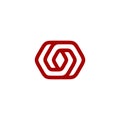 Hexagon Infinity vector Logo Template Illustration Design. Vector EPS 10 Royalty Free Stock Photo