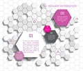 Hexagon infographic Royalty Free Stock Photo