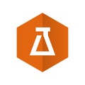 Hexagon Lab Icon, Logo Element Royalty Free Stock Photo