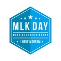 Hexagon Martin Luther king day With text i have a dream Royalty Free Stock Photo