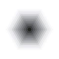 Hexagon monochrome abstract graphic background