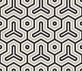 Hexagon. Original minimal sophisticated japanese modern traditional entangled stripspattern