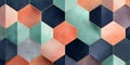 Hexagon Pattern Abstract Geometric Background Texture for Design Projects Royalty Free Stock Photo