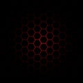 Hexagon pattern center spot red design vector illustration Royalty Free Stock Photo