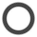 Hexagon pattern circle frame, Star of David pattern, Kagome lattice