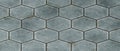 Hexagon paving stones floor. Rock texture background. 3D Rendering illustration