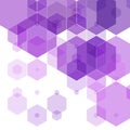 hexagon purple background. presentation layout. eps 10